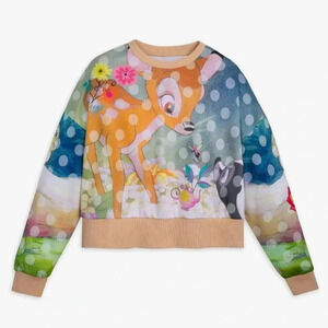 Disney Parks Bambi Pullover Spirit Jersey Crop Shirt Plus 2X Fleece Thumper Twee